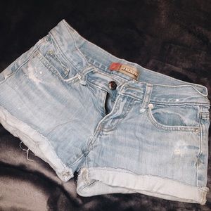 Thrifted old navy jean shorts!!